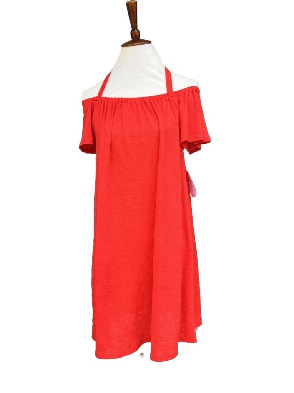Maison Jules Women off the shoulder halter mini dress size XL
